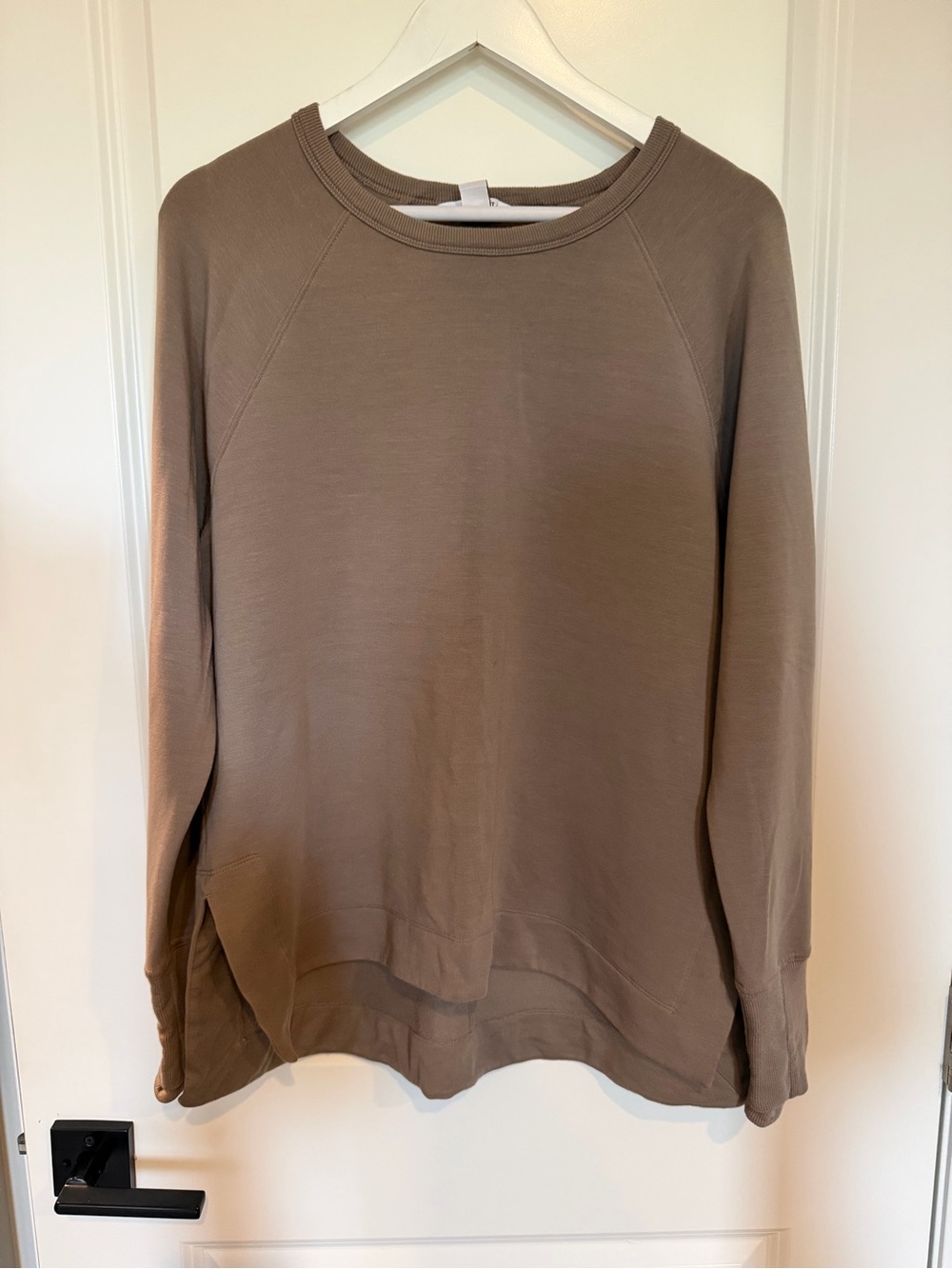 Athleta Taupe Crewneck Pullover Sweatshirt